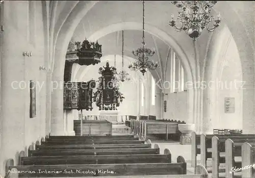 Aabenraa Apenrade Interior Sct. Nicolaj Kirche  Kat. Aabenraa