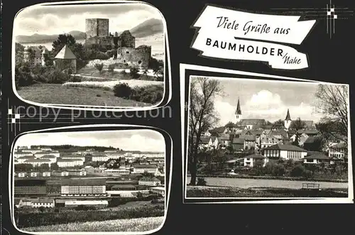 Baumholder Nahe Burgruine Ortsansichten  Kat. Baumholder