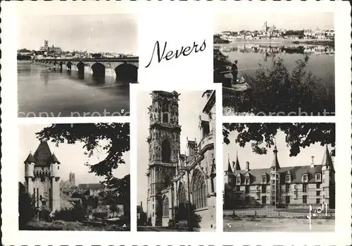 Nevers Nievre Cathedrale St Cur Pont Loire Porte Croux Palais Ducal  Kat. Nevers