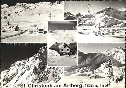 St Christoph Arlberg Luftseilbahn Alpenstueberl  Kat. St. Anton am Arlberg