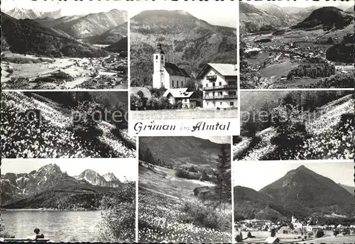 Gruenau Almtal Kirche Gasthof  Kat. Gruenau im Almtal Salzkammergut