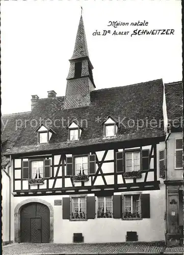 Kaysersberg Haut Rhin Maison natale de Dr Albert Schweitzer  Kat. Kaysersberg