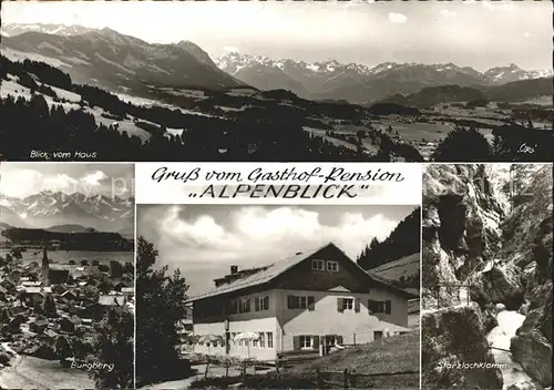 Sonthofen Oberallgaeu Gasthof Pension Alpenblick Starzlachkamm Burgberg  Kat. Sonthofen
