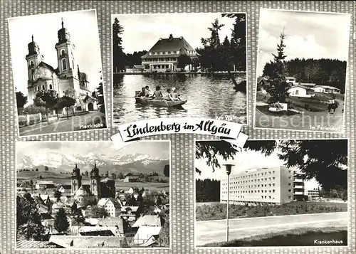 Lindenberg Allgaeu Feriendorf Krankenhaus Pfarrkirche Waldsee  Kat. Lindenberg i.Allgaeu