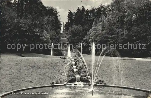 Kleve Amphitheater Springbrunnen Kat. Kleve