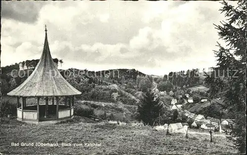 Bad Grund Pavillon Blick zum Kehlchtal