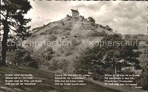 Wies Wiesental Die Kapelle Gedicht von Ludwig Uhland Kat. Wies