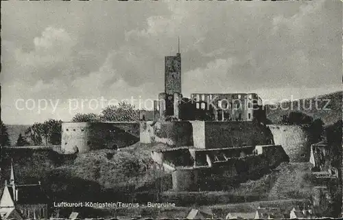 Koenigstein Taunus Burgruine Kat. Koenigstein im Taunus