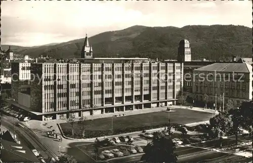 Freiburg Breisgau Universitaet mit neuem Kollegiengebaeude Kat. Freiburg im Breisgau