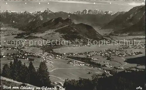 Pfronten Blick vom Edelsberg ins Pfrontner Tal Kat. Pfronten