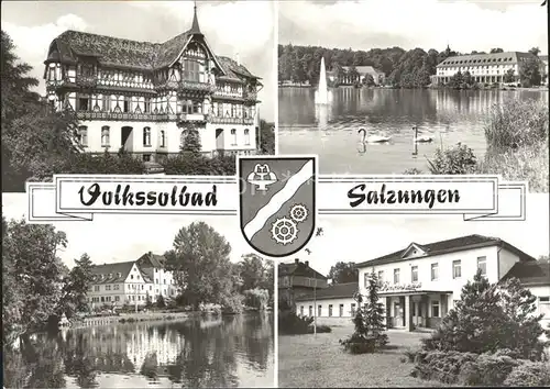 Bad Salzungen Kindersanatorium Kurhaus am Burgsee Hufeland Sanatorium Badehaus Kat. Bad Salzungen
