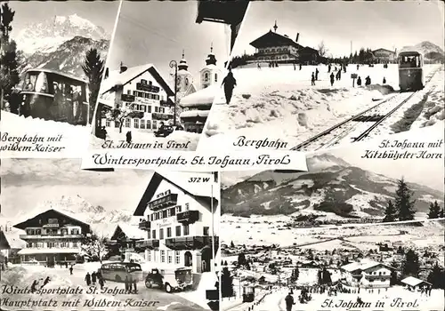 St Johann Tirol Bergbahn Kitzbuehler Horn Wilder Kaiser Hauptplatz Total Kat. St. Johann in Tirol