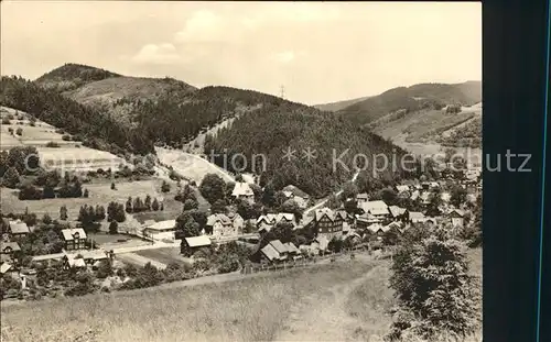 Schoenbrunn Greiz Blick vom Drahtberg Kat. Vogtlaendisches Oberland