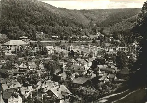 Schwarzburg Thueringer Wald Totalansicht Kat. Schwarzburg