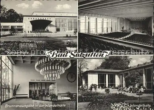 Bad Salzuflen Konzerthalle Inneres  Brunnenausgabe Wandelhalle Kat. Bad Salzuflen