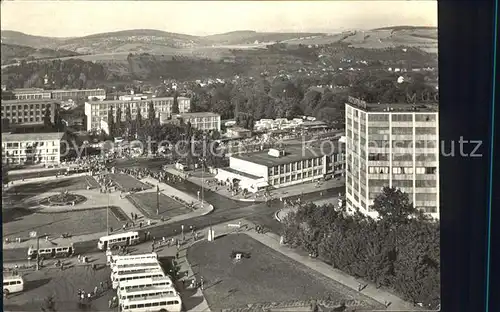 Gottwaldov Tschechien Platz der Arbeit Geschaeftshaus Kat. Zlin