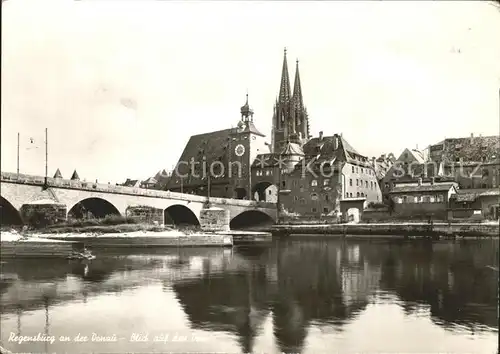 Regensburg Blick zum Dom / Regensburg /Regensburg LKR