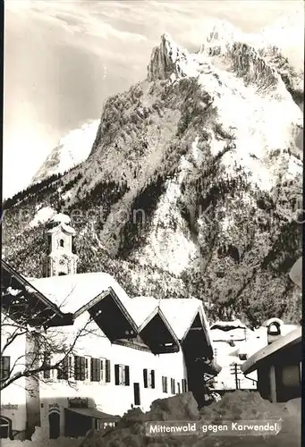 Mittenwald Karwendel Tirol Dorfmotiv Kat. Schwaz