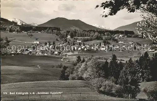 Bad Kohlgrub Blick von der Schoenen Aussicht Kat. Bad Kohlgrub