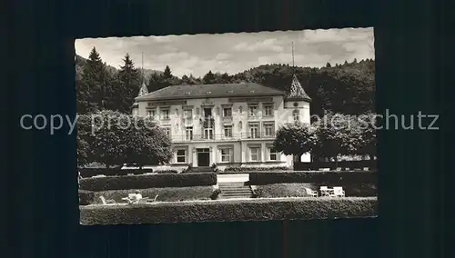 Badenweiler Sanatorium Schloss Hausbaden Kat. Badenweiler