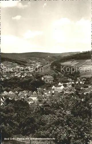 Bad Orb Totalansicht mit Spessartsanatorium Kat. Bad Orb