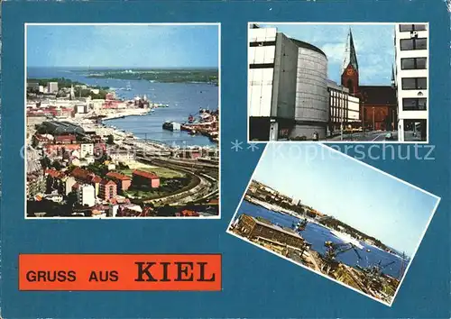 Kiel Hafenpanorama Kirche  Kat. Kiel