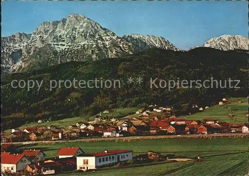 Aufham Anger mit Hochstaufen Kat. Anger