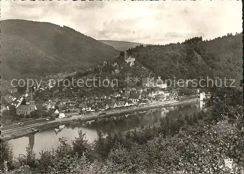 Hirschhorn Neckar Fliegeraufnahme Kat. Hirschhorn (Neckar)