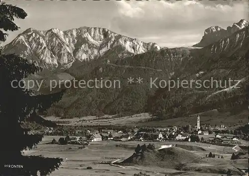 Pfronten mit Rossberg und Aggenstein Kat. Pfronten