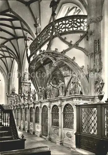 Augsburg St Ulrich und St Afra Simpertus Kapelle im suedl Seitenschiff mit Abtskapelle Kat. Augsburg