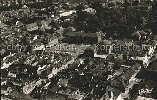 Erlangen Schloss und Schlosspark Fliegeraufnahme Kat. Erlangen