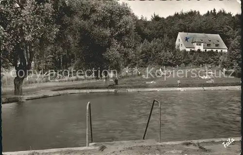 Weissenbrunn Jugendherberge und Naturbad Kat. Weissenbrunn