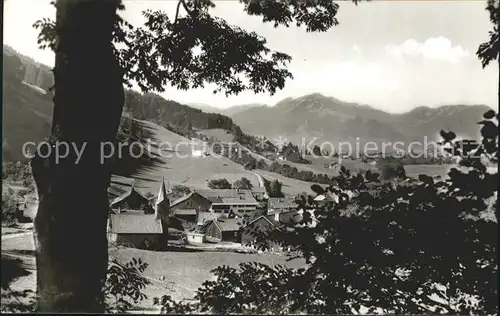 Kranzegg Panorama Erholungsort Allgaeuer Alpen Kat. Rettenberg