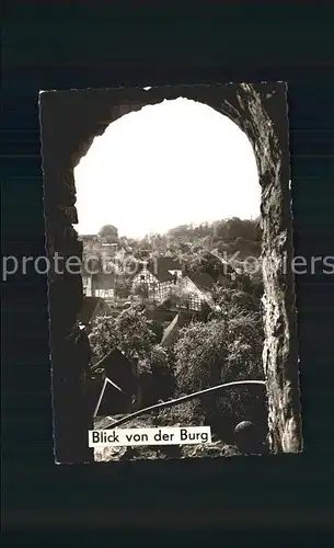 Blankenstein Ruhr Blick von der Burg Kat. Hattingen