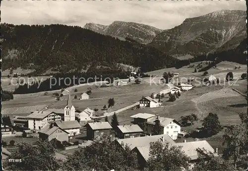 Steibis mit Rindalbhorn und Hochgrat Allgaeuer Alpen Kat. Oberstaufen