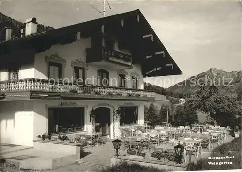 Weingarten Aidenbach Berggasthof Weingarten Kat. Aidenbach