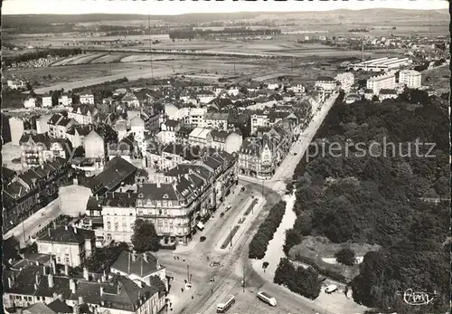 Thionville Vue aerienne sur le Square du 11 Novembre et Avenue De Gaulle Kat. Thionville