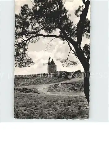 Fontvieille Le Moulin de Daudet Monument Historique Kat. Fontvieille