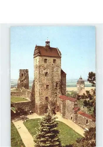 Stolpen Burg Siebenspitzenturm Seigerturm Kirchturm Kat. Stolpen