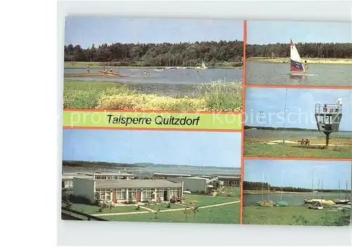 Kollm Talsperre Quitzdorf Bungalowsiedlung Windsurfing Badestrand Segelboothafen Kat. Quitzdorf See