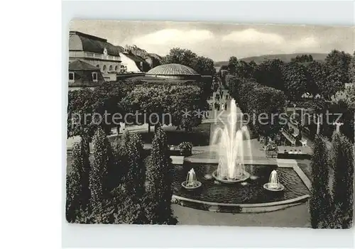 Bad Salzuflen Kurhaus mit Promenade Springbrunnen Kat. Bad Salzuflen