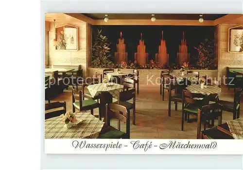 Bad Koenigshofen Wasserspiele Cafe Maerchenwald Samsbachhof Kat. Bad Koenigshofen i. Grabf.