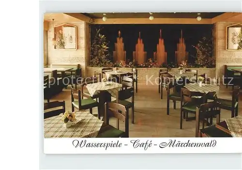 Bad Koenigshofen Wasserspiele Cafe Maerchenwald Sambachshof Kat. Bad Koenigshofen i. Grabf.
