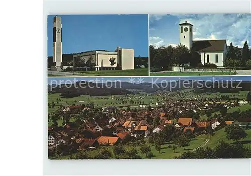 Eschlikon Gesamtansicht Kirchen Kat. Eschlikon