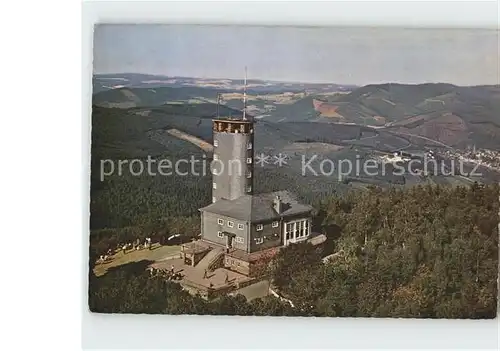 Kirchhundem Aussichtsturm Hohe Bracht Fliegeraufnahme Kat. Kirchhundem Hochsauerland