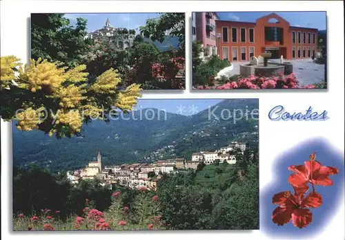 Contes Alpes Maritimes Pittoresque village du pays nicois Kat. Contes