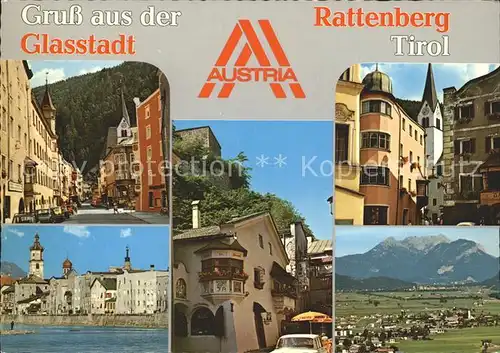 Rattenberg Tirol Ortsansichten Kirche Panorama Kat. Rattenberg