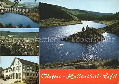 Hellenthal Eifel Olefsee Staudamm Totalansicht  Kat. Hellenthal
