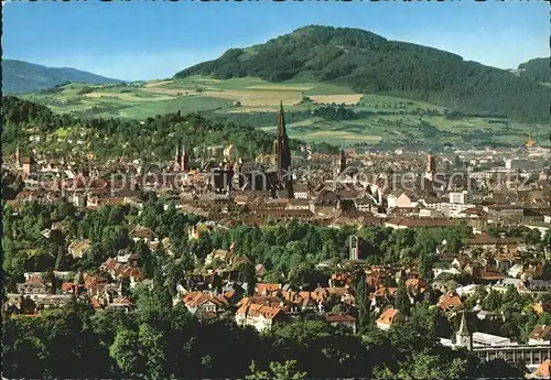 Freiburg Breisgau Stadtblick mit Muenster Kat. Freiburg im Breisgau