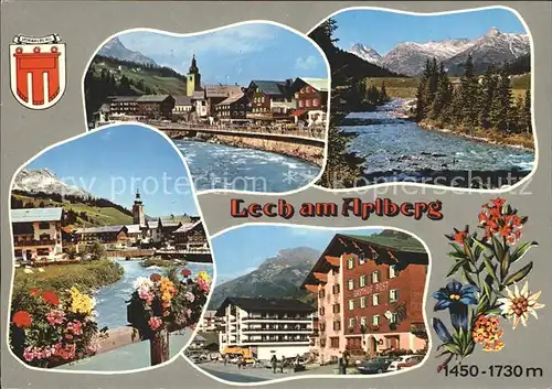 Lech Vorarlberg Orts und Teilansichten Partie am Lech Kat. Lech